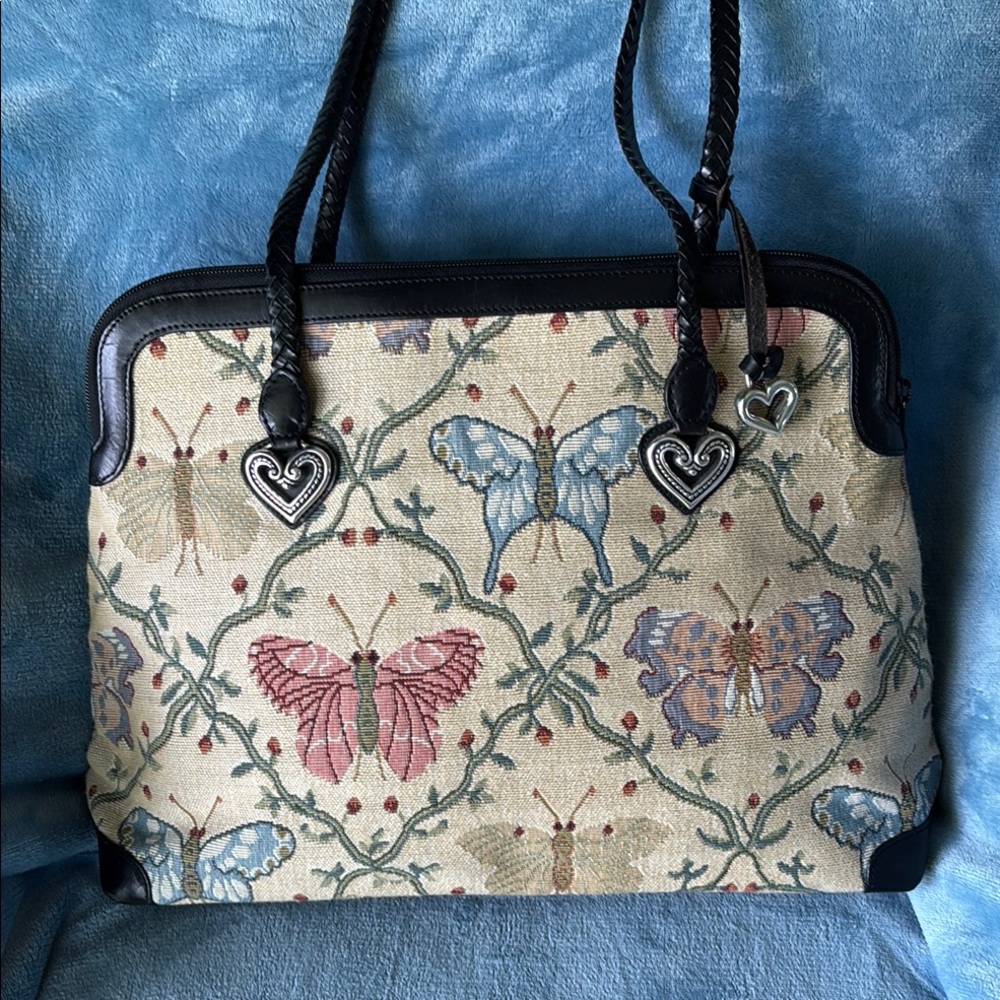 Brighton Tapestry and Leather Tote Bag - Picture 4 of 8